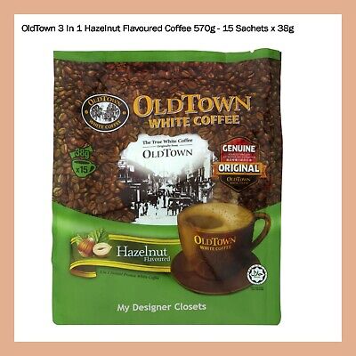 Buy Old Town 3 In 1 Hazelnut Flavoured Coffee 570g 15 Sachets X 38g Made In Malaysia