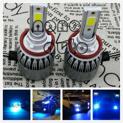 LED Headlight Kit H8 H9 H11 55W 8000LM 8000k Bright ice blue Low Beam Bulb