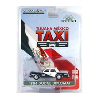 "Greenlight 30200 Dodge Diplomat \"Tijuana Mexico Taxi\" Weiss/DunkelgrüN 1984 - Ex"