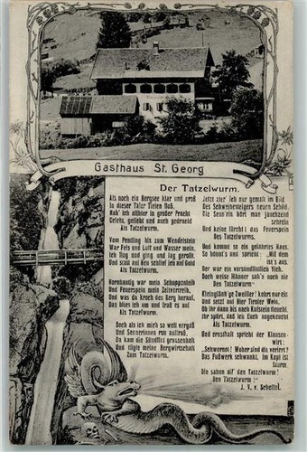 52304976 - 8201 Flintsbach Gasthaus St. Georg Der Tatzelwurm Wasserfall