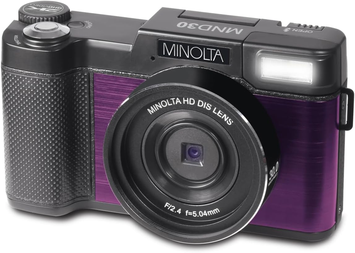 MND30 30 MP / 2.7K Ultra HD Digital Camera (Purple)