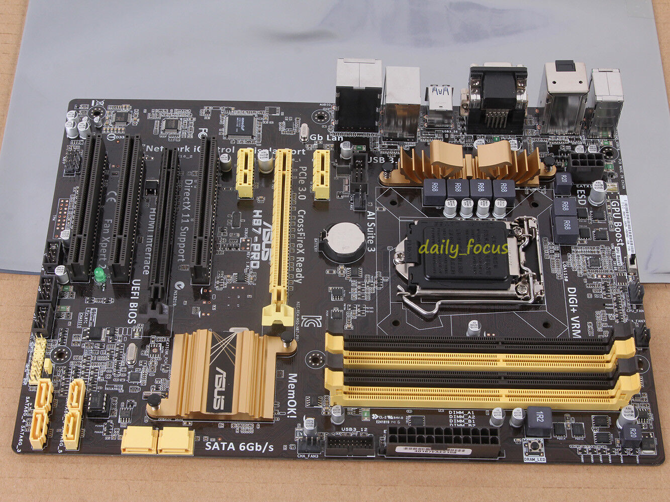 ASUS H87-pro Motherboard Intel H87 Socket 1150 ATX Ddr3 for