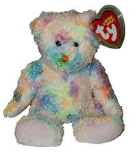 Ty Beanie Baby - POOLSIDE the Ty-Dyed Bear (Interney Exclusive) 7.5" NEW MWMTs
