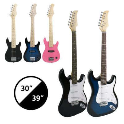 30''/39'' Full Size Electric Guitar Beginner Guitar Set with Amp, Strap, String 