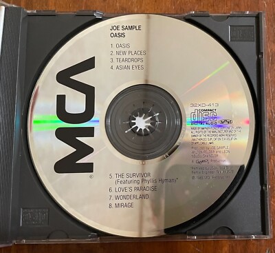 Joe Sample Oasis CD 1986 Soul Jazz Japan Import 32XD-413 Obi