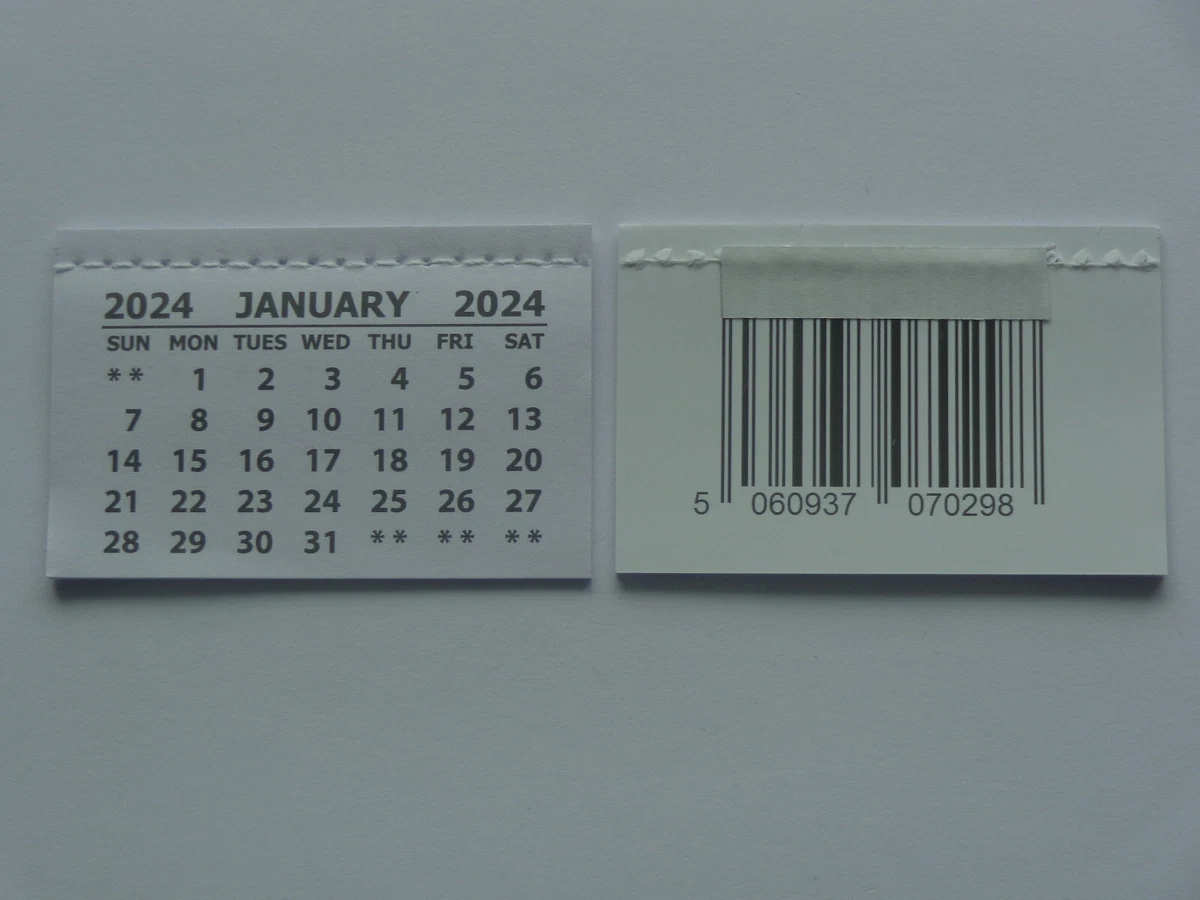 MINI 2024 SELF STICK CALENDAR PAD LAST PAGE IS BLANK SHEET OF PAPER | eBay