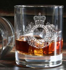 Royal Engineers / Sapper - Engraved Tumbler Whiskey Tumbler Glass 330ml