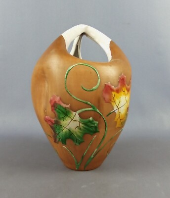 Vase Keramik Optik Holz Fiamma Roma Ferruccio Palazi Mid Century Vintage 1960