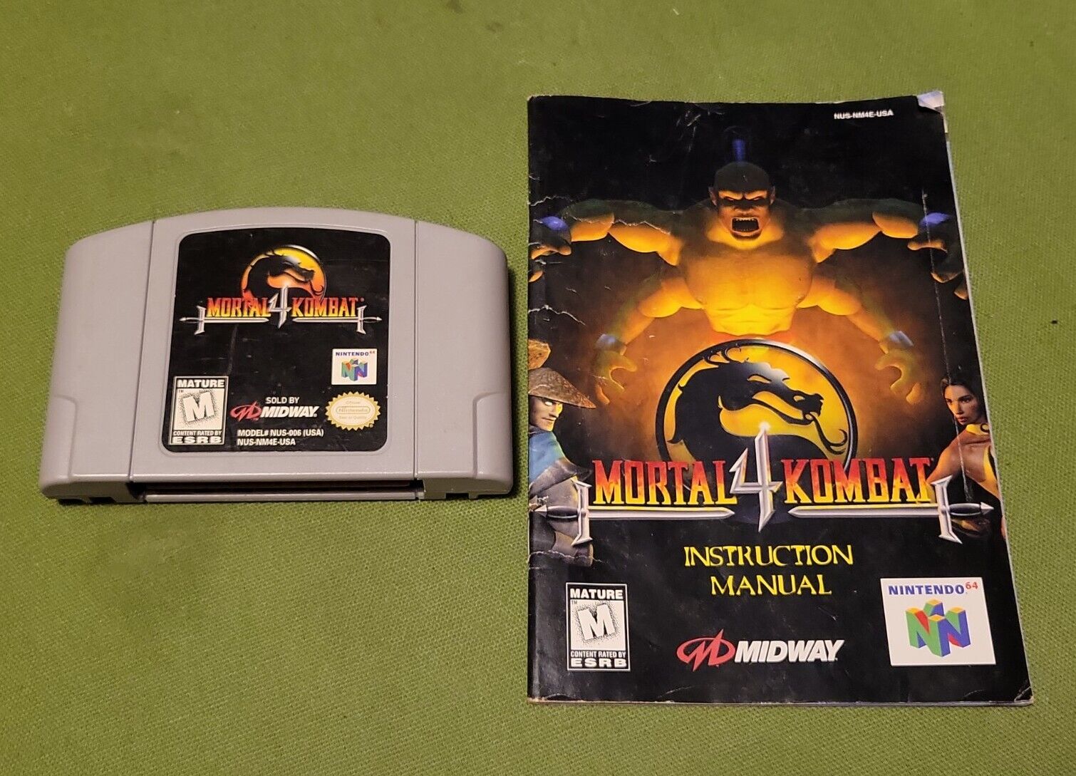 Mortal Kombat 4 Nintendo Fighting Video Games for sale