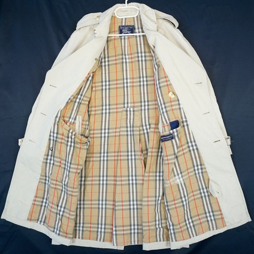 Abrigo vintage de algodón crema Burberry London para hombre M - Imagen 9 de 16