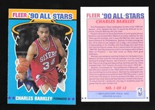 Fleer 1990 Charles Barkley All-Star #1 Vintage Basketball Card