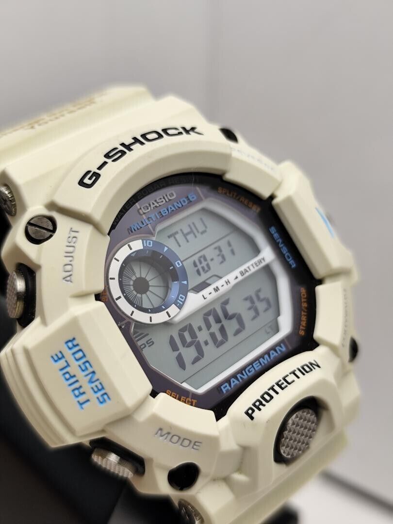 Casio G-SHOCK GW-9408KJ-7JR White Mens Digital RANGEMAN | eBay Casio G-SHOCK GW-9408KJ-7JR White Mens Digital RANGEMAN | eBay