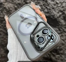 For iPhone 16 Pro Max 15 14 13 12 Shockproof Mag Safe Case Camera Lens Cover