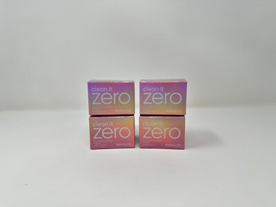Clean It Zero 3 in 1 cleansing balm original  25ml/0.84 oz Banila Co Bundle of 4