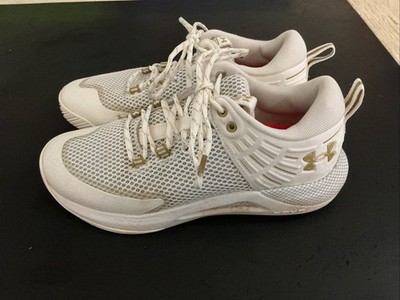 Under Armour HOVR Block City White Volleyball Shoes Size 8.5