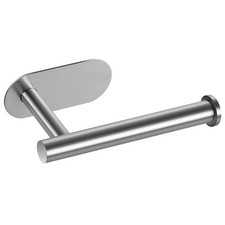 Toilet Paper Holder Brushed Nickel Wall Mount Upgraded Adhesive Toilet Roll Hold
