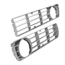 Grille Inserts Molded Silver Plastic Pair 1973-75 Ford Truck D3TZ-8150-PR