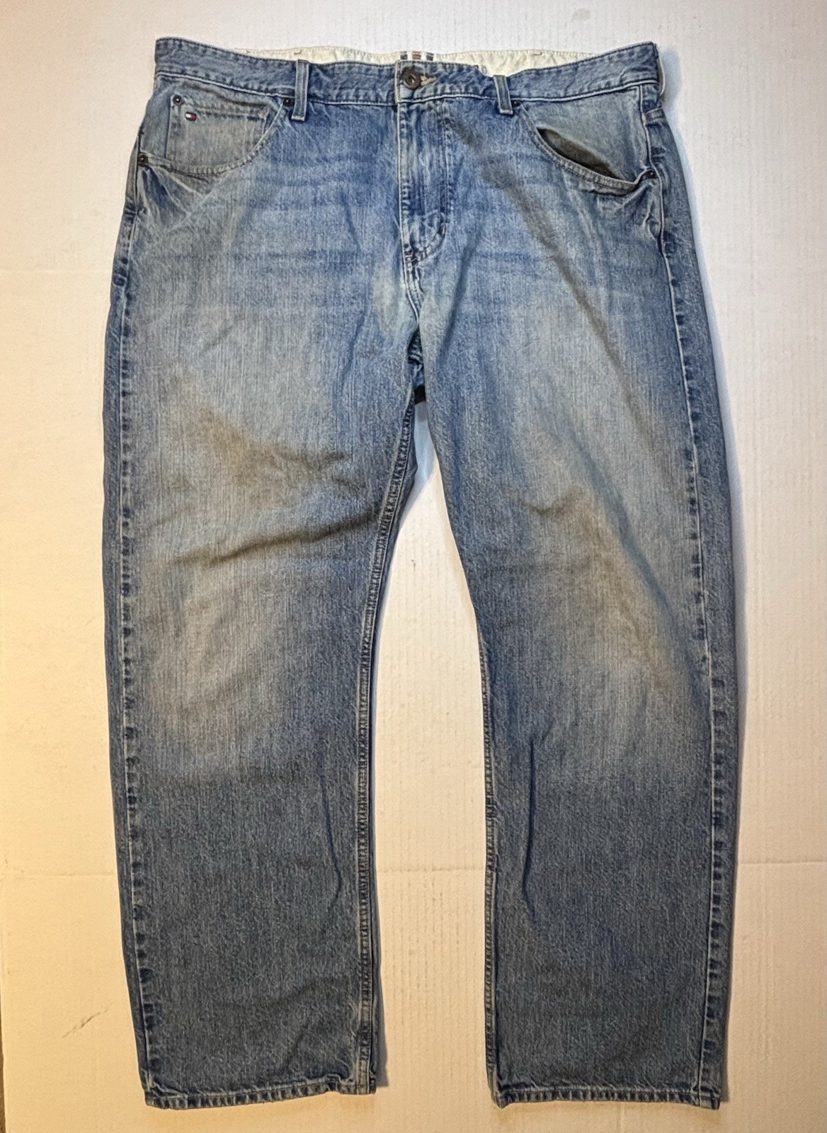Tommy Hilfiger Jeans Mens 38x32 Relaxed Denim Cotton Vintage