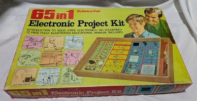Vintage 1972 65 in 1 Science Fair Electronics Project Kit Cat. No. 28-250