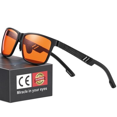 Blue Light Blocking Glasses Amber Lens Gaming - Protect Eyes from UV & Headaches