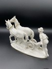 German Gerold Porcelain Figurine of Farmer Man/Two Horses #4900 Man Plowing — photo 7