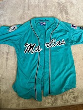 Vintage Florida Marlins Jersey Teal/Blue Size M