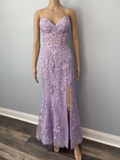 Authentic Sherri Hill Evening Dress #54227, Lilac, Size 0