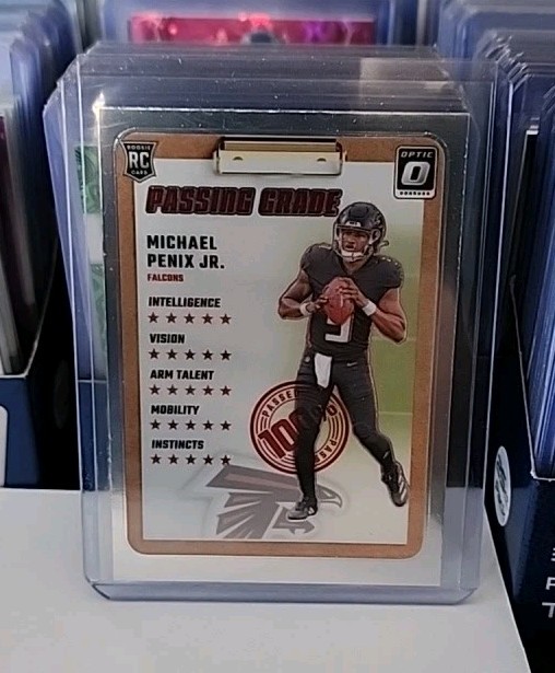 Michael Penix Jr Rookie 2024 Optic Football Passing Grade #5 RC Falcons MT