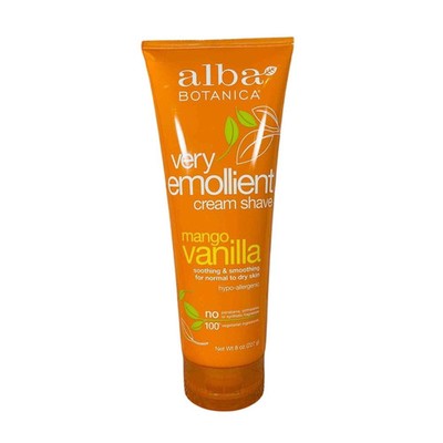 Alba Botanica Very Emollient Cream Shave in Mango Vanilla 8 oz.