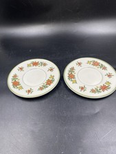 Untertasse Villeroy & Boch Summerday 2 Stück Porzellan 15 cm Durchmesser Vintage