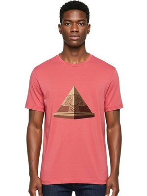 Pyramid Mens Graphic Tee, 100% Cotton, Casual Summer Wear