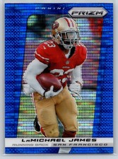 2013 Panini Prizm #187 LaMichael James Prizms Blue Pulsar San Francisco 49ers