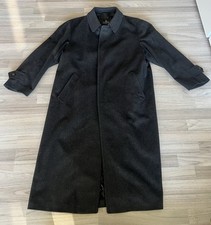 Bugatti Herren Wollmantel Langmantel Schwarz/Anthrazit Top Zustand Gr. XL