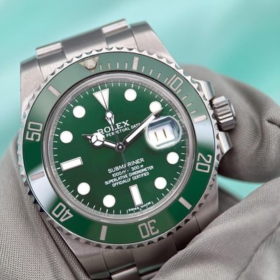 Rolex Submariner 116610LV HULK Unpolished Collector's Luxury Timepiece Watch