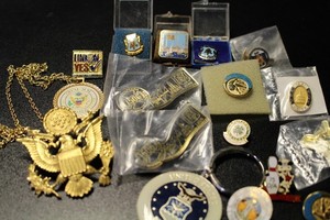 Vintage Assorted Pins, Carpenters, Union, Air Force, 17 total