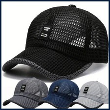 Summer Baseball Cap UV Protection Sun Visors Hat Breathable Mesh Outdoor Hiking