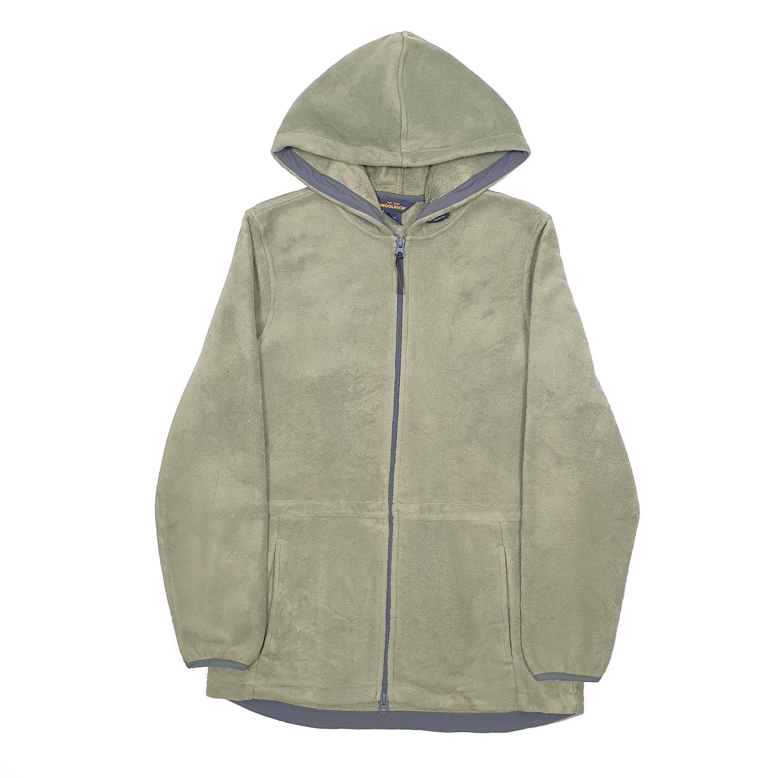 WOOLRICH Full Zip Polyester Fleece Jumper Womens M