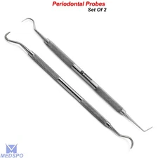 Dental Teeth Examination Explorer Tartar Remover Sickle Scaler Diagnostic Tools