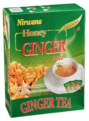 Honey Ginger Herbal Tea   Caffeine-Free Ginger Tea Bags with Honey Flavor, Sm...