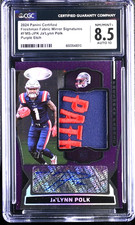 2024 Certified FreshmanFabric Mirror PurpleEtch Ja'Lynn Polk /5 CGC 8.5 NM/MINT+