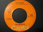 The Beatles 45 ‎– Yesterday / Act Naturally
