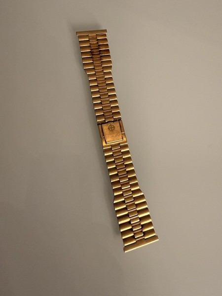 Bracciale Vintage Zodiac NSA 24mm Condizione Perfetta Dorato 20 Micron