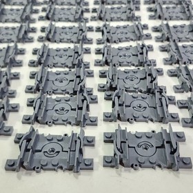 Flexible Train Track 64022 for LEGO City Railway RC Train Sets 82pc Lot Gray