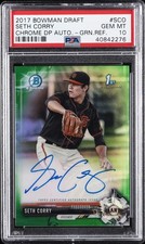 2017 BOWMAN DRAFT CHROME DRAFT PICKS AUTOS #SCO SETH CORRY PSA 10 AUTO