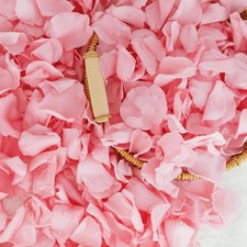 200 PCS 1.75oz Dried Real Pink Rose Petals Preserved Flower for Wedding Decor