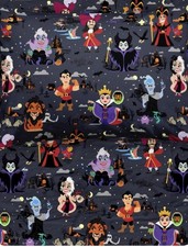 NEW Little Sleepies Disney Villains bamboo twin sheet set Ursula Jafar Cruella