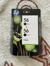 Image of Genuine HP 56 + 56 2 Pack Black Ink Cartridges