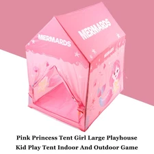 Pink Princess Tent Girl Large Playhouse Kid Play Tent Indoor And Outdoor Game