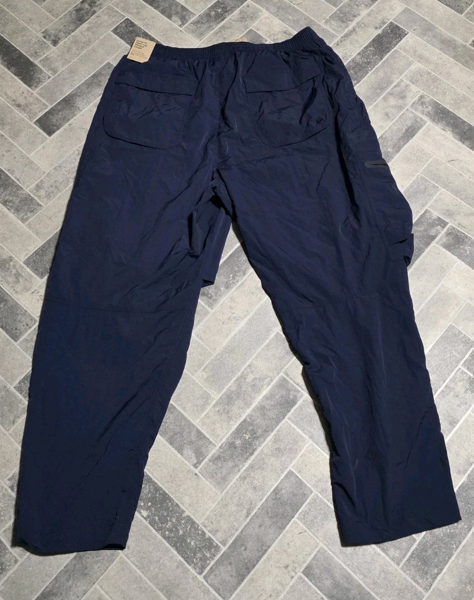 パンツ 90s OLD NIKE 2tuck cotton chinopants Vintage Nike Track Pants Mens XL Black Baggy Streetwear Gray