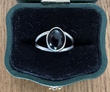 Y-Bandring Sterlingsilber schwarzer Onyx Stei...